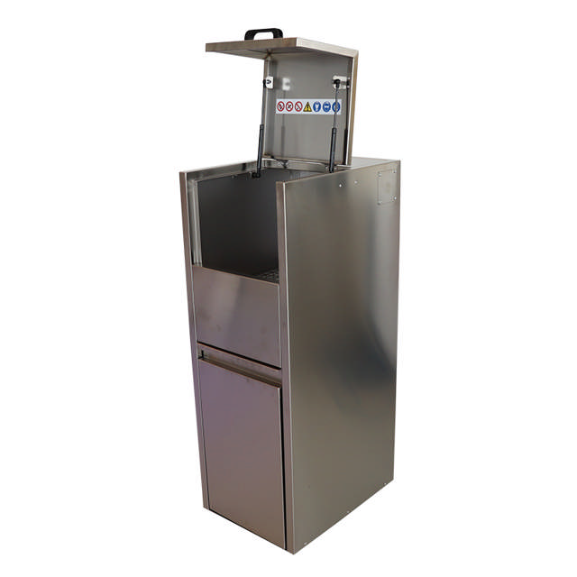 Egouttoir simple en inox à ouverture manuelle – avec un bac de vidange pour la récupération de la peinture