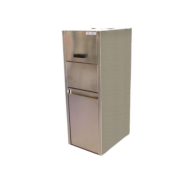 Egouttoir simple en inox à ouverture manuelle – avec un bac de vidange pour la récupération de la peinture