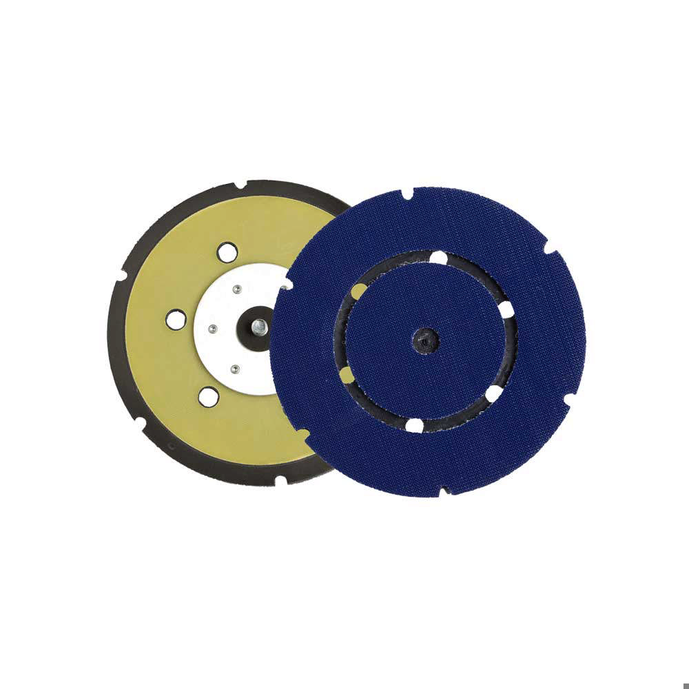 Plateau de ponçage dur agrippant 150 mm 6 + 1 trous