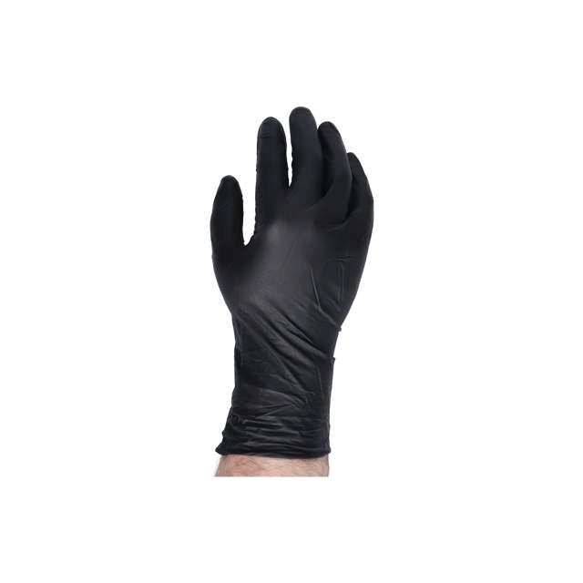 GLB 08 - Gants longs jetables nitril noir - M 60p.