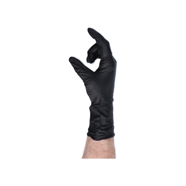 GLB 08 - Gants longs jetables nitril noir - M 60p.