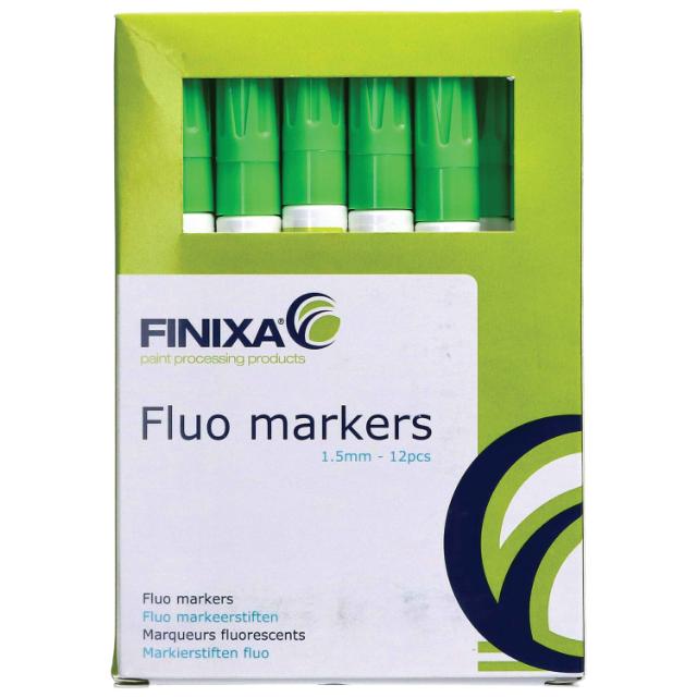 MAR 11 - Fluo Markierstift grün 12st. fein 1.5mm