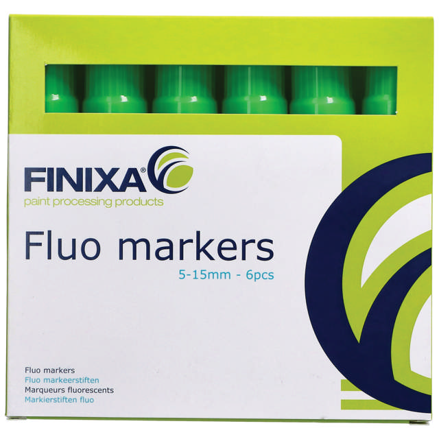 MAR 21 - Fluo markeerstift groen 6 st. 5mm-15mm