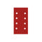 SPSA 0400 - Bandes abrasives-papier-70x125mm 8 trous P400 100p.