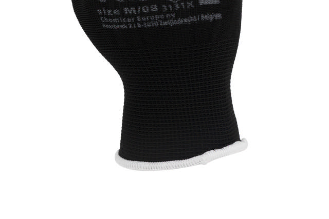 GLL 08B - Gants pour montage PU noir - M 12 paires