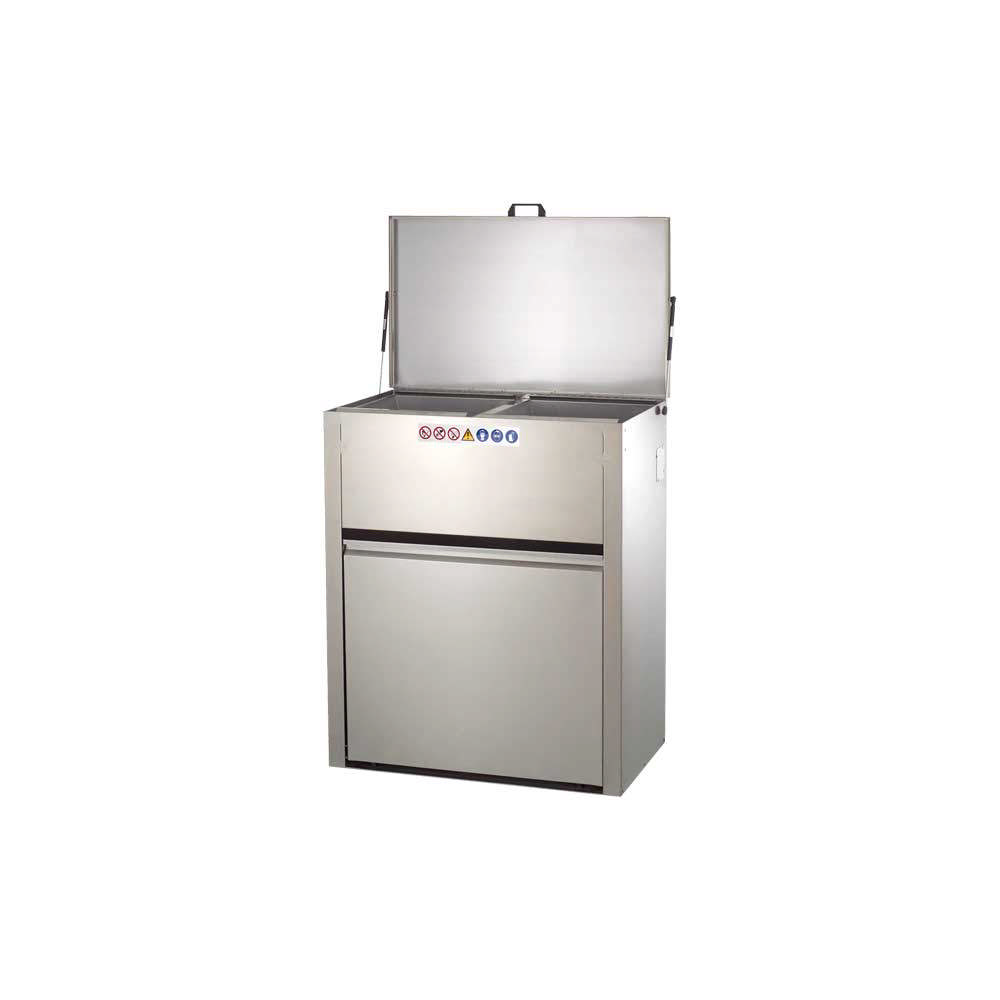 Egouttoir en inox à ouverture manuelle