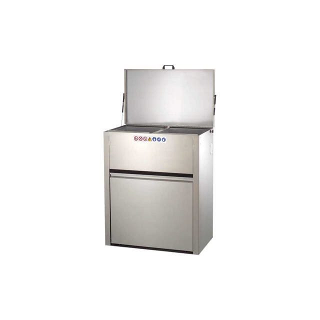 Egouttoir en inox à ouverture manuelle