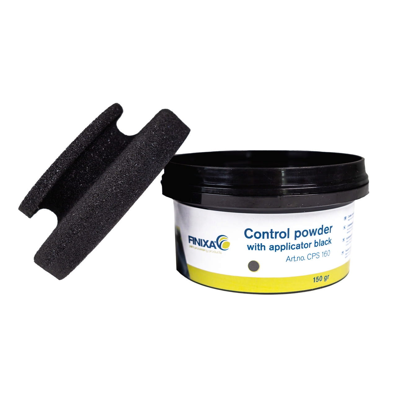 Controle poeder met applicator zwart - 150gr