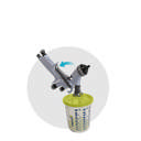 <b>STAP 3: Pas de spuitinstellingen aan</b> STEP 3: Adjust Spray Settings