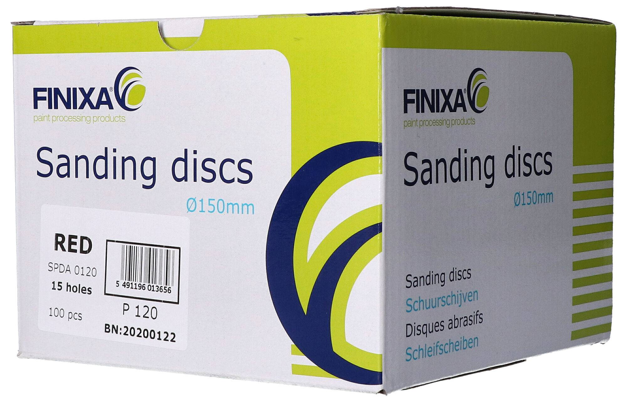 Indasa White Line 10x 150 mm 15h p400 Sanding Pad Velcro Sanding Disc 