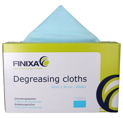 Degreasing cloths - turquoise